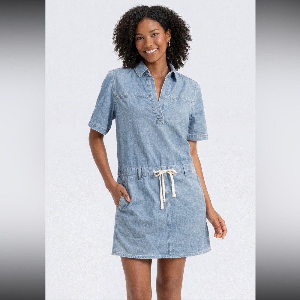 Universal Thread Denim Dress with Drawstring Waist